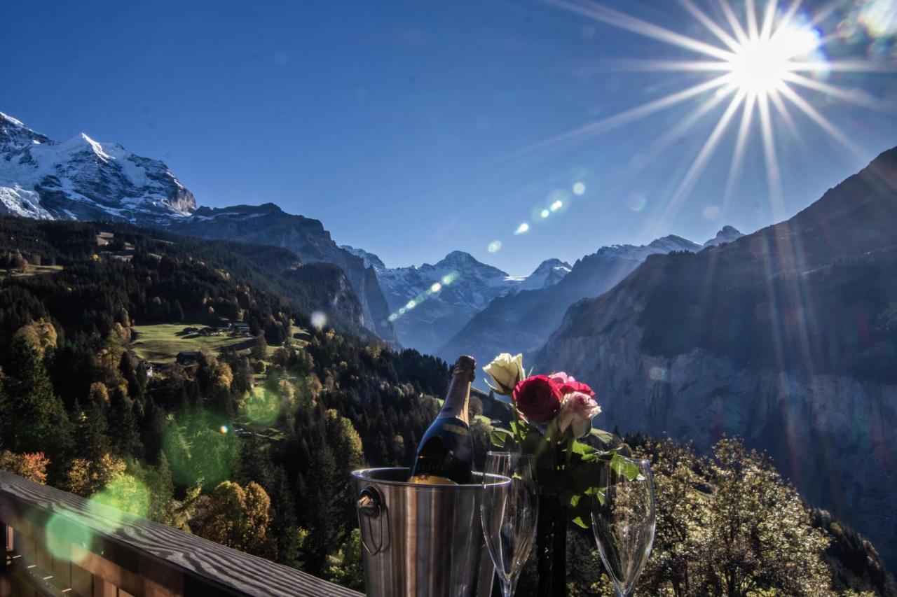 Chalet Argovia Wengen Esterno foto