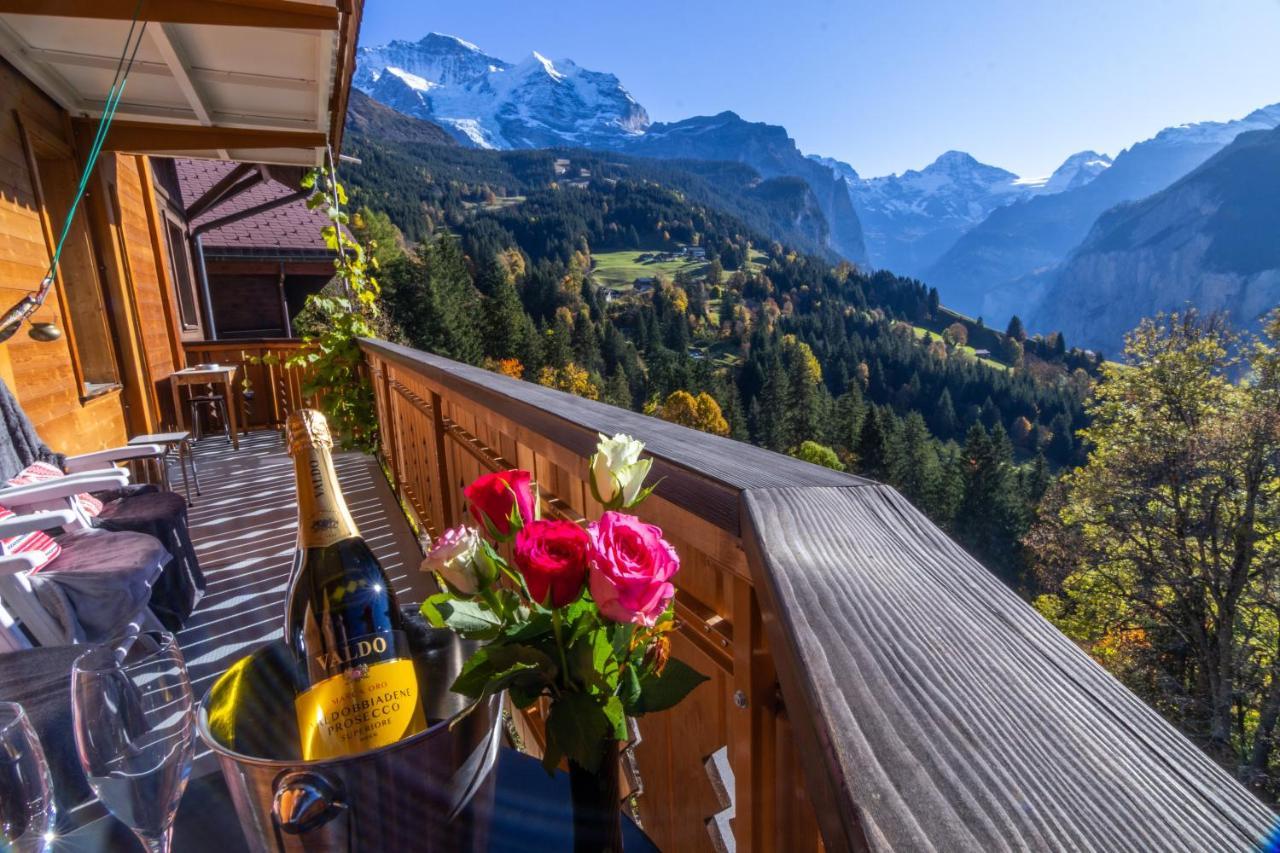 Chalet Argovia Wengen Esterno foto